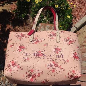 Coach Floral Highline Floral Tote L